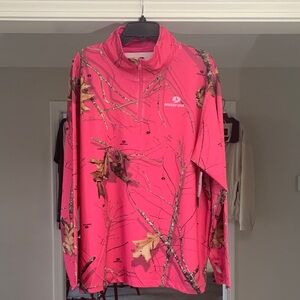 Mossy Oak Pink Camo Cadet Top Size 2XL NWT Stretchy